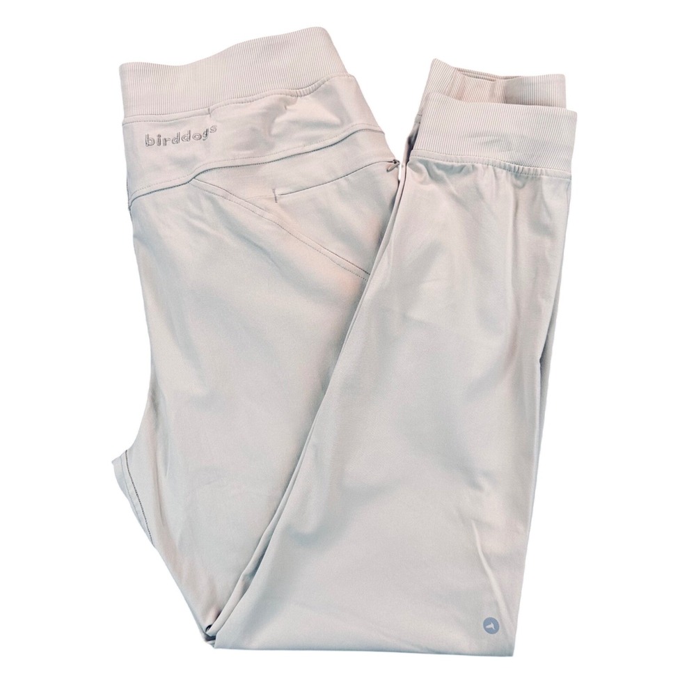 BirdDogs Men's XL Tan Khaki Boomstick Lined Jogger Pants Stretch Drawstring Gym